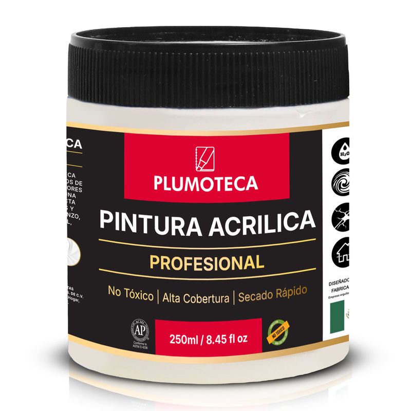 Pintura acrílica Blanco Titanio PLUMOTECA