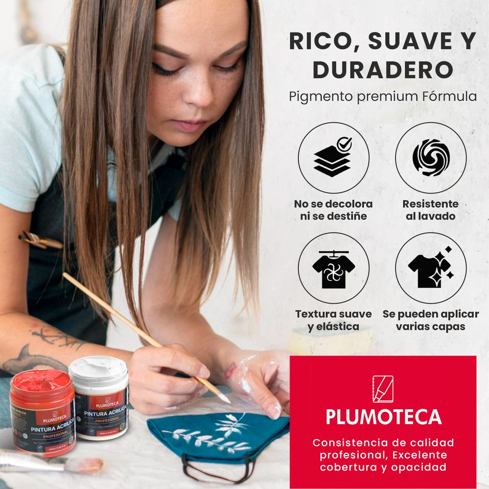 Pintura acrílica Azul Cobalto foto 5